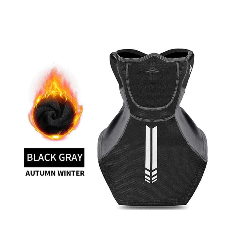 WEST BIKING Winter Thermal Cycling Mask Scarf Safety Reflective 4-filter Layers Multi-function Riding Face Guard - 1