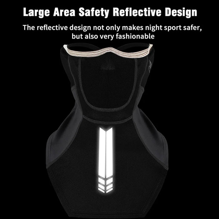 WEST BIKING Winter Thermal Cycling Mask Scarf Safety Reflective 4-filter Layers Multi-function Riding Face Guard - 4
