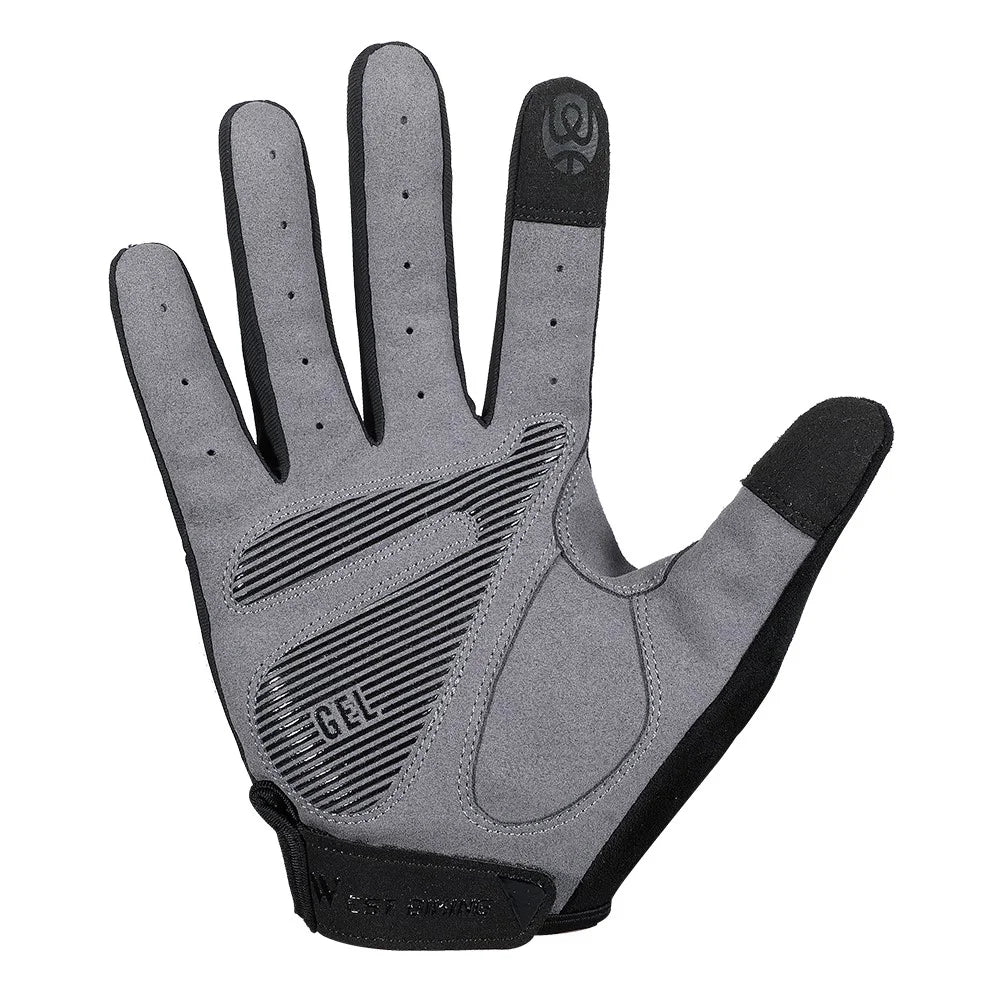 WEST BIKING Bicycle Gloves Touch Screen Reflective Anti-shock Cycling Mittens, Full Finger - L - 3