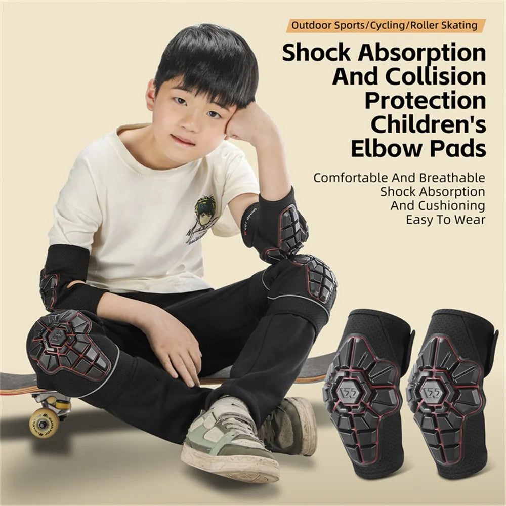WEST BIKING YP0212123 2PCS Kid's Elbow Brace Shock-Absorbed Knee Compression Sleeve for Children - 3