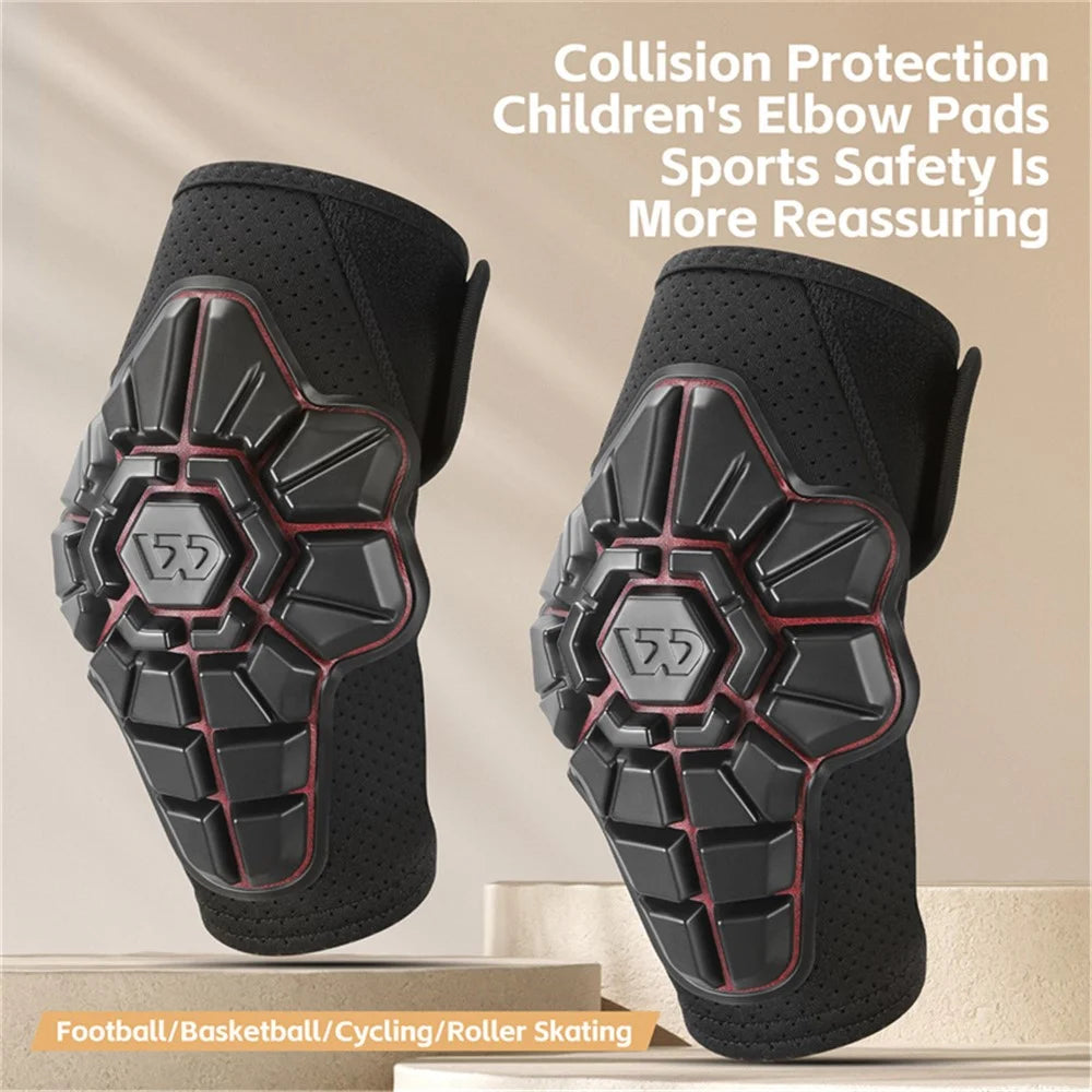 WEST BIKING YP0212123 2PCS Kid's Elbow Brace Shock-Absorbed Knee Compression Sleeve for Children - 4