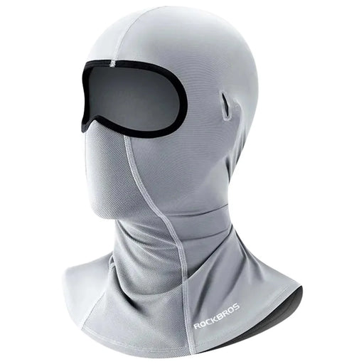 ROCKBROS LF70878 Ice Silk Face Mask Neck Gaiter Summer Anti-UV Head Scarf - Light Grey - 1