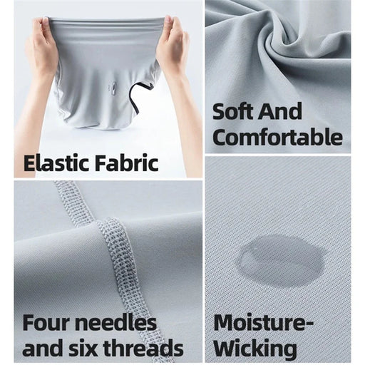 ROCKBROS LF70878 Ice Silk Face Mask Neck Gaiter Summer Anti-UV Head Scarf - Light Grey - 2