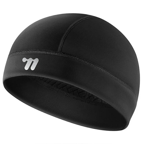 WEST BIKING YP0201435 Outdoor Bicycle Cycling Cap Winter Warm Fleece Helmet Lining Hat - Black - 1