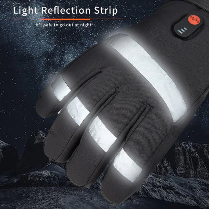 5803A02 Winter Electric Heated Gloves Waterproof Touch Screen Mittens with 5000mAh Battery (CE Certified) - 6