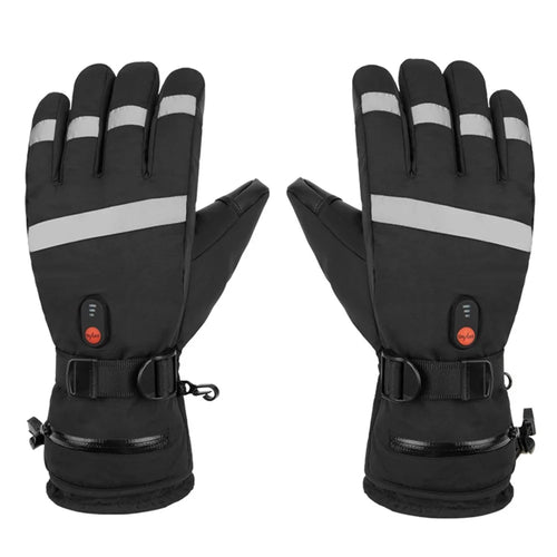 5803A02 Winter Electric Heated Gloves Waterproof Touch Screen Mittens with 6000mAh Battery (CE Certified) - 1