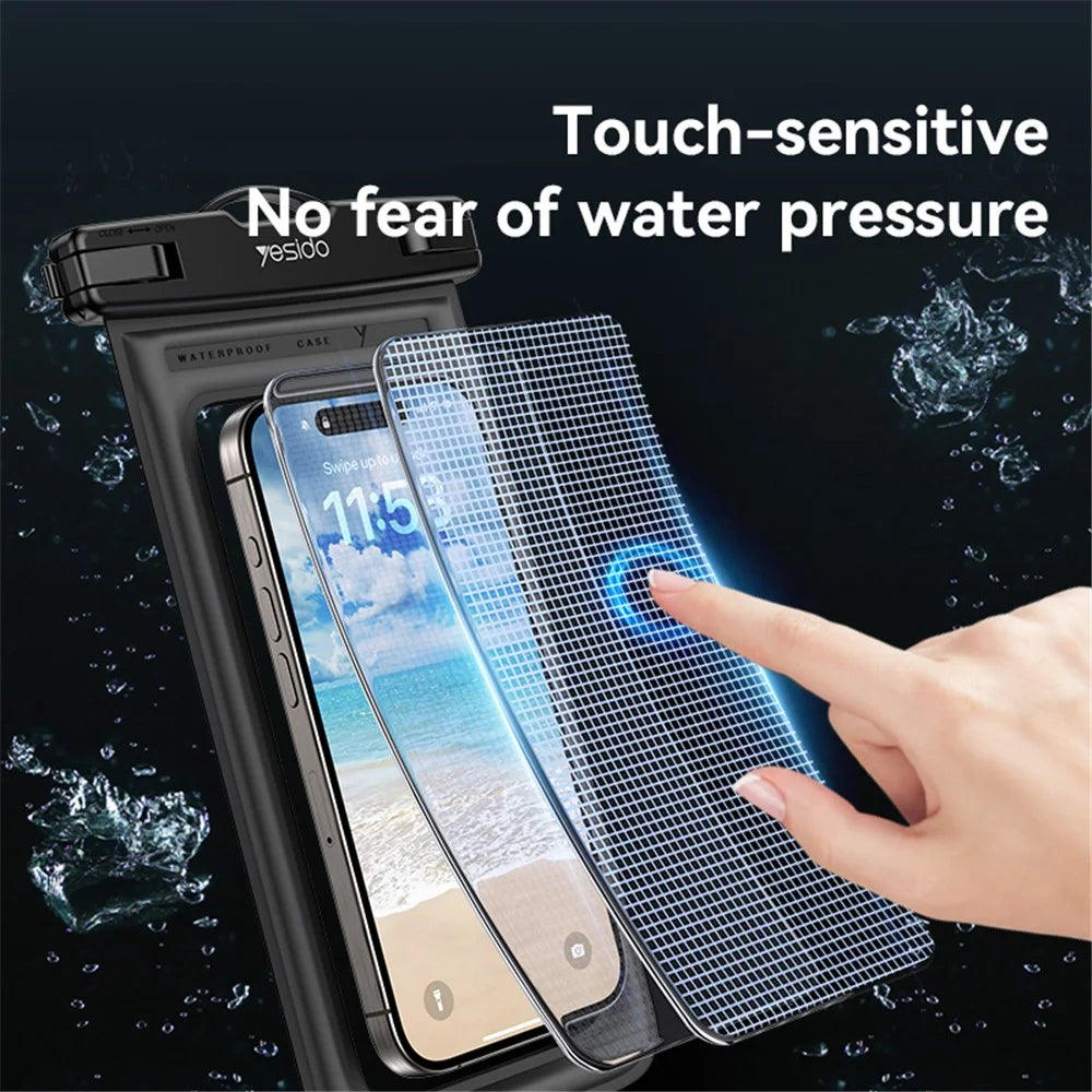 YESIDO WB50 30m Waterproof Floating Phone Pouch Touchscreen Cellphone Dry Bag for Swimming  /  Diving - 4