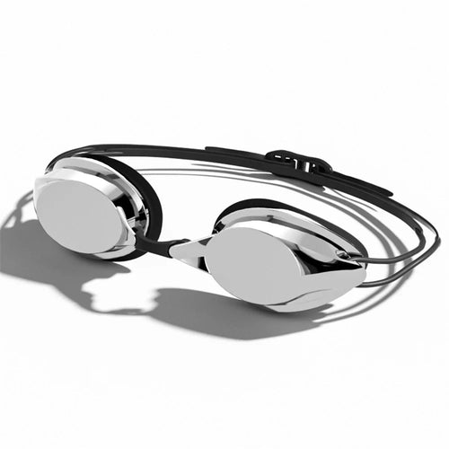692 Adult Swimming Goggles Competition Racing Electroplated Swim Glasses with 2 Nose Bridges - Black - 1