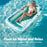 HC-FC666 PVC Inflatable Single Person Float Lounger with Pillow Maple Leaf Design Portable Pool Raft, 177x116cm - Pink - 6
