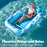 HC-FC666 PVC Inflatable Single Person Float Lounger with Pillow Maple Leaf Design Portable Pool Raft, 177x116cm - Pink - 7