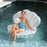 Inflatable Scallop Shell Pool Float Lounger Portable Water Relaxation Chair with Pearl Ball - 3