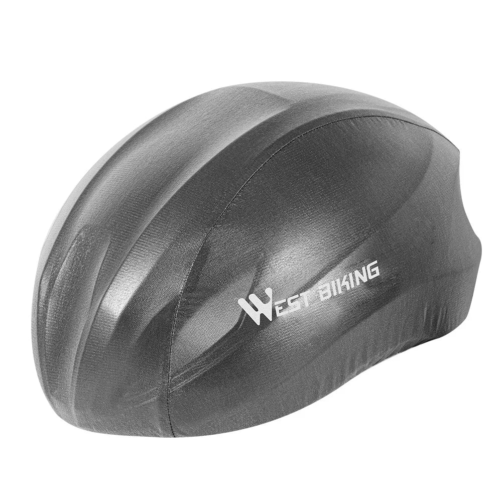 WEST BIKING YP0708080 Ultralight Bicycle Helmet Cover Waterproof Reflective Dustproof Rain Cover - Grey - 1