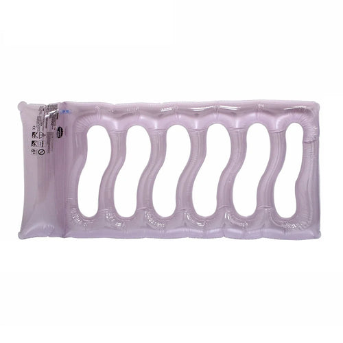 Foldable Pool Float PVC Inflatable Floating Water Hammock for Lake River Poolside Party, 160 x 80 x 13cm - Purple - 1