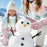 DRST44 1 Pair Cartoon Pattern Ski Gloves for Kids Winter Fleece Lined Windproof Cycling Mittens - Pink / S - 2