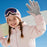 DRST44 1 Pair Cartoon Pattern Ski Gloves for Kids Winter Fleece Lined Windproof Cycling Mittens - Pink / S - 4