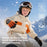 DRST42 Children Winter Cycling Ski Gloves Thickened Plush Lining Windproof Waterproof Warm Mittens - Green - 2