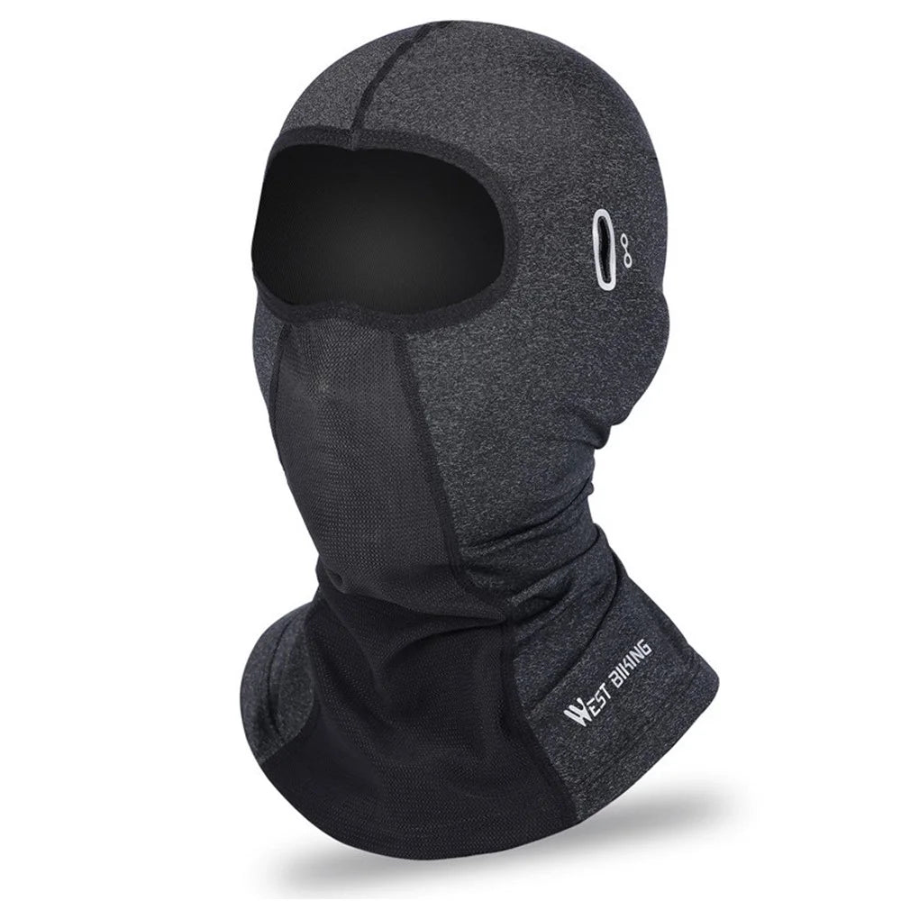 WEST BIKING YP0201296 Summer Cycling Anti-UV Face Mask Balaclava Hood MTB Bike Helmet Liner - Black - 3