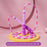 Adjustable Bamboo Jump Rope for Kids 2.8m Length Adjustable Training Equipment PVC Cord - Pink - 2