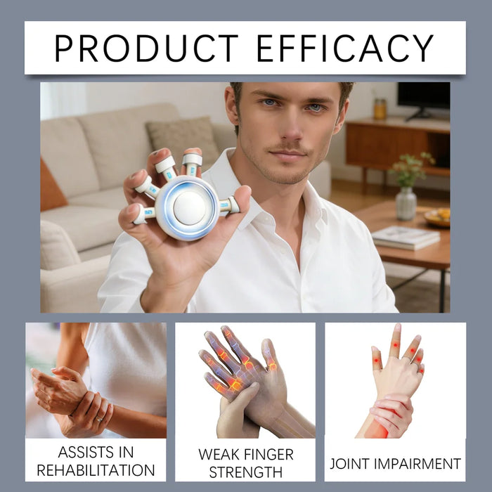 XORITA Hand Grip Finger Exerciser ABS + Silicone Multi Finger Strength Trainer Finger Gripper Exercise Tool - 1Pc - 7