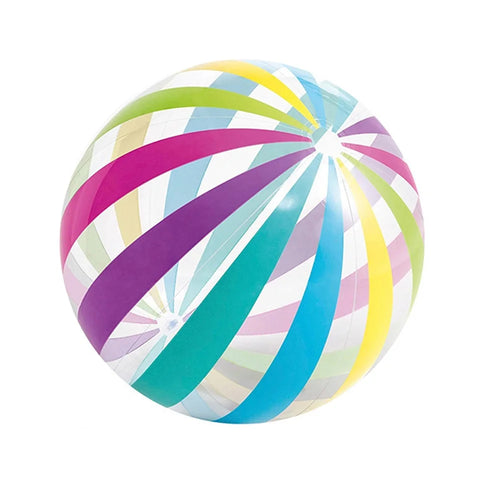 27cm Inflatable Beach Ball Multi-color PVC Water Toy for Summer Outdoor Swimming Pool - Stripes - 1
