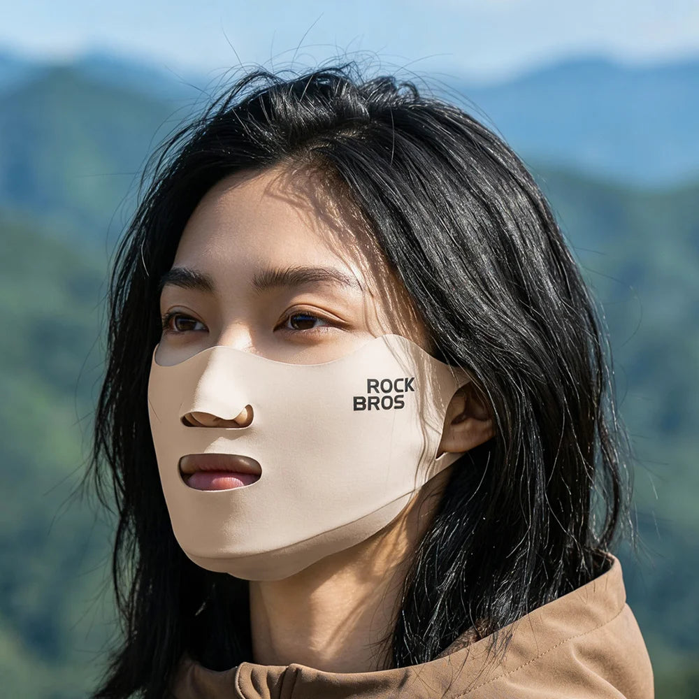 ROCKBROS KZ019 Reflective Outdoor Cycling Face Mask Windproof Face Cover for Men Women - Black / One Size - 7