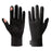 GOLOVEJOY 1 Pair Size M 7-8cm Palm Width Winter Ski Liner Gloves Flip-Top Touchscreen Anti-slip Mittens for Running Cycling - Black - 2