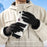 GOLOVEJOY 1 Pair Size M 7-8cm Palm Width Winter Ski Liner Gloves Flip-Top Touchscreen Anti-slip Mittens for Running Cycling - Black - 7