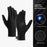 GOLOVEJOY 1 Pair Size XXL 10-11cm Palm Width Winter Ski Liner Gloves Flip-Top Touchscreen Anti-slip Mittens for Running Cycling - Black - 3