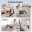 O:OOUP 6 Tubes Pedal Tensioner Resistance Band Foot Pedal Puller with LCD Display Counting for Home Yoga Fitness - Blue - 7