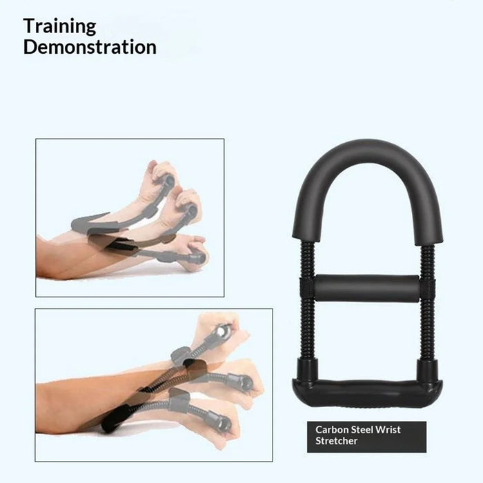 Adjustable Wrist Strengthener 30-45kg Resistance Hand Grip Exerciser Carbon Steel Spring for Wrist Training - Black - 7