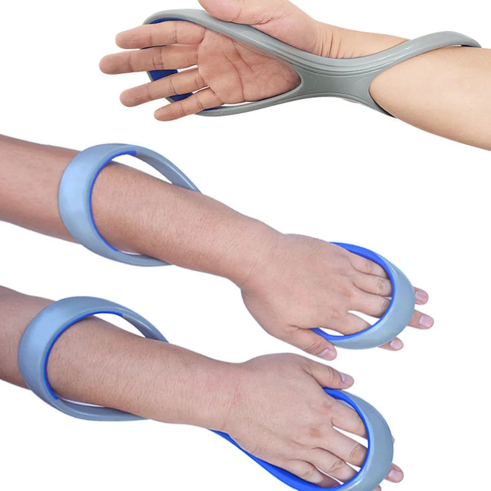 1 Pair Forearm Fulcrum Swim Training Fin Corrective Swimming 8 Word Gear Freestyle Trainer - Gray/L/Adult - 6