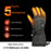 Touchscreen Heated Gloves 3-Level Temperature Control Smart Electric Warming Gloves for Winter Cycling, with 2Pcs 5000mAh Battery - Black / One Size - 2