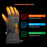 Touchscreen Heated Gloves 3-Level Temperature Control Smart Electric Warming Gloves for Winter Cycling, with 2Pcs 5000mAh Battery - Black / One Size - 4