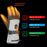 Heated Gloves 3-Level Temperature Control Electric Warming Gloves with 2Pcs 5000mAh Battery for Cycling Skiing - Grey / One Size - 4