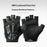 ROCKBROS S426-1 Half Finger Cycling Gloves SBR Shock Absorbing Breathable for Road Mountain Bike - Black|S - 2