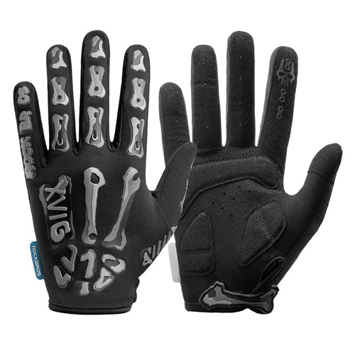 ROCKBROS S426 Full Finger Cycling Gloves Shockproof Breathable Touchscreen Mittens for Road Mountain Bike - Black|S - 1