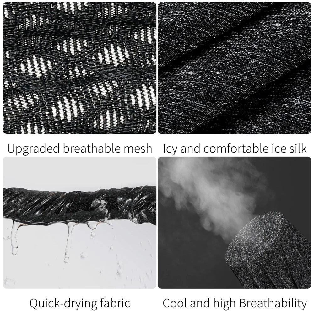WEST BIKING YP0201304 Outdoor Bike Cycling Sunproof Breathable Cap Scarf Face Cover Headgear with Brim - Black/Grey - 6