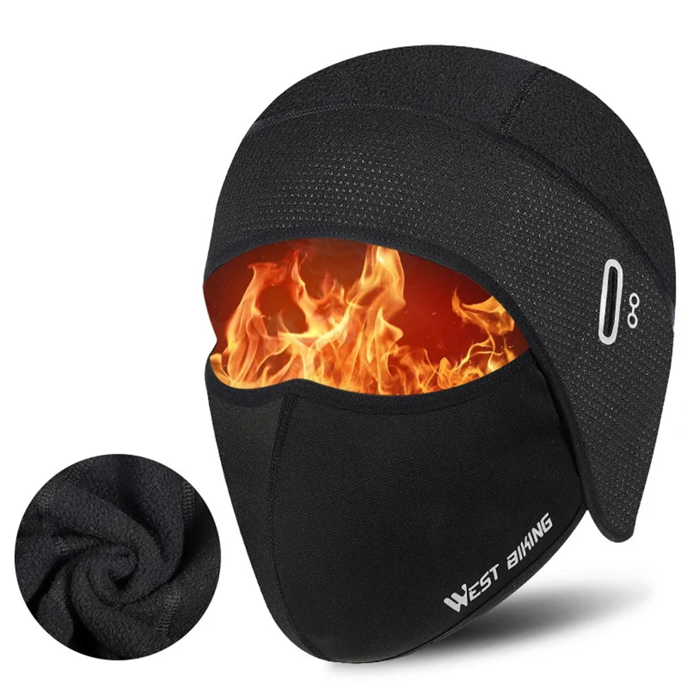 WEST BIKING YP0201312 Winter Balaclava Face Cover Thermal Cap Windproof Fleece Helmet Liner for Ski Sports MTB Bicycle Cycling - 2