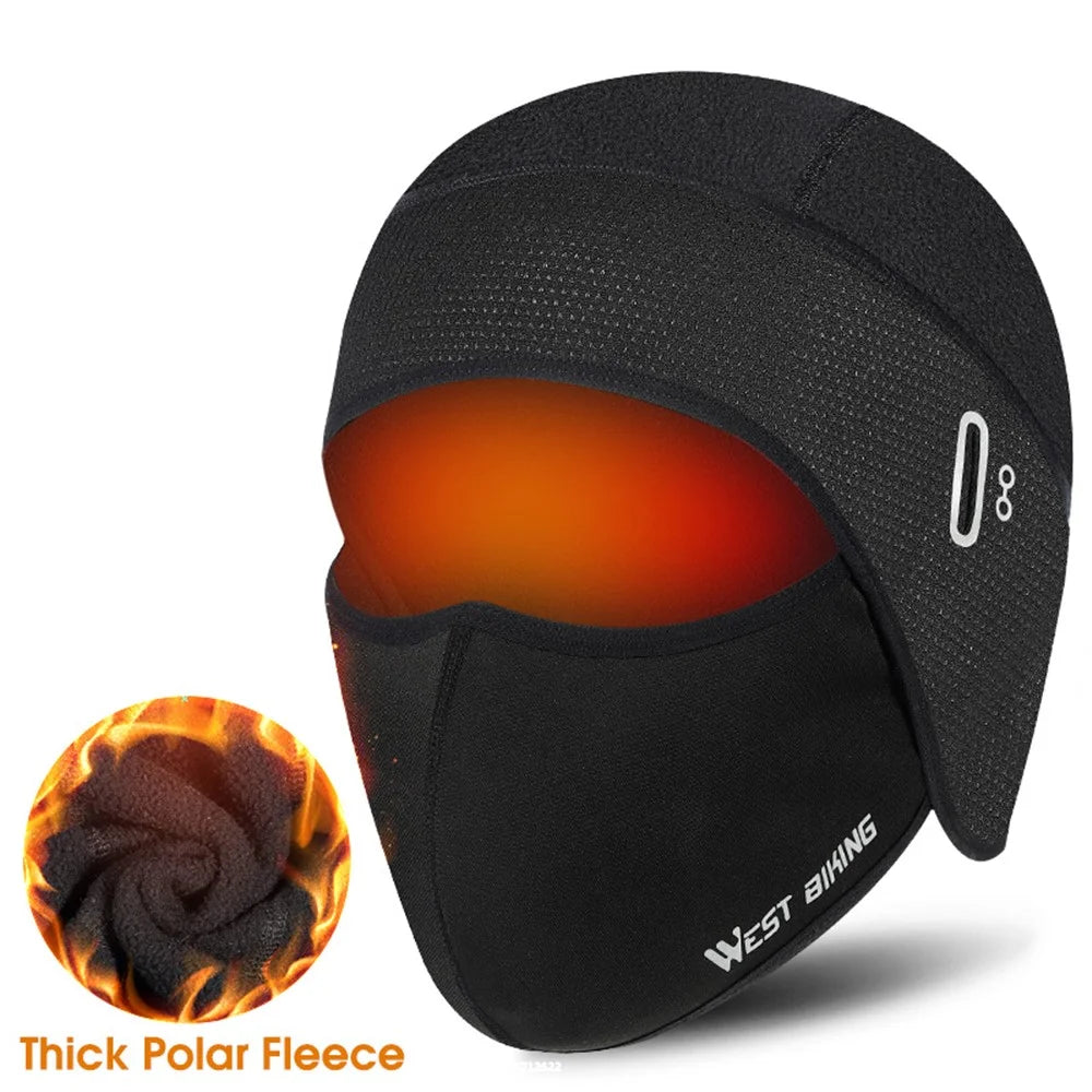 WEST BIKING YP0201312 Winter Balaclava Face Cover Thermal Cap Windproof Fleece Helmet Liner for Ski Sports MTB Bicycle Cycling - 3
