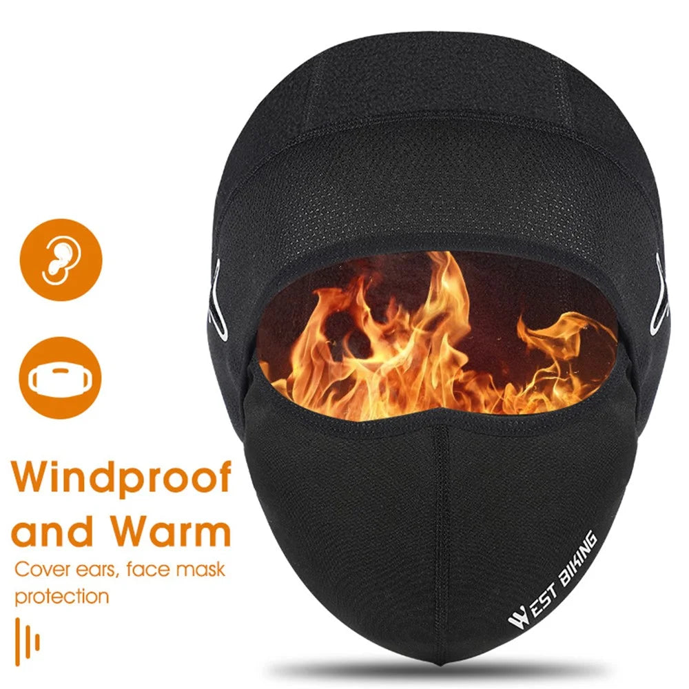 WEST BIKING YP0201312 Winter Balaclava Face Cover Thermal Cap Windproof Fleece Helmet Liner for Ski Sports MTB Bicycle Cycling - 4