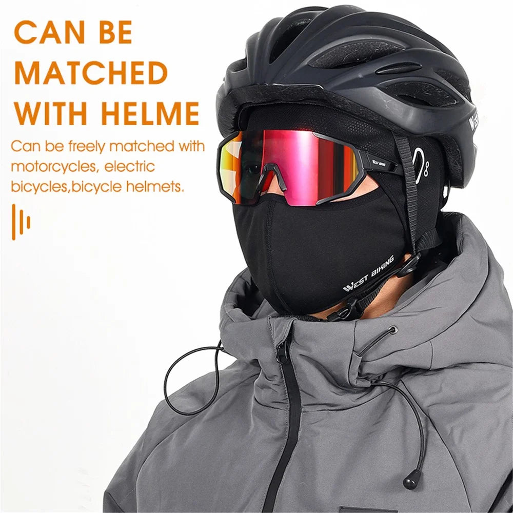 WEST BIKING YP0201312 Winter Balaclava Face Cover Thermal Cap Windproof Fleece Helmet Liner for Ski Sports MTB Bicycle Cycling - 5