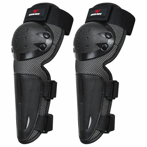 WOSAWE MO367-HX 1 Pair Outdoor Cycling Skating Protective Knee Pads Shockproof Guard for Children - Black - 1