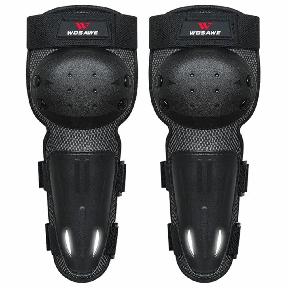WOSAWE MO367-HX 1 Pair Outdoor Cycling Skating Protective Knee Pads Shockproof Guard for Children - Black - 2