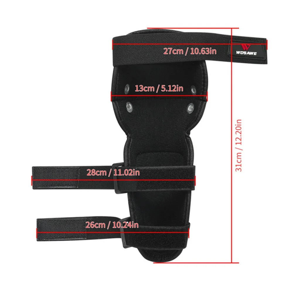 WOSAWE MO367-HX 1 Pair Outdoor Cycling Skating Protective Knee Pads Shockproof Guard for Children - Black - 3