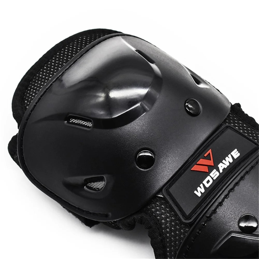 WOSAWE ML311-HZ 1 Pair Men Women Motorcycle MTB Bike Roller Skating Anti-fall Long Elbow Pads PE Shell+Velvet Breathable Ski Snowboard Elbow Guard - 6