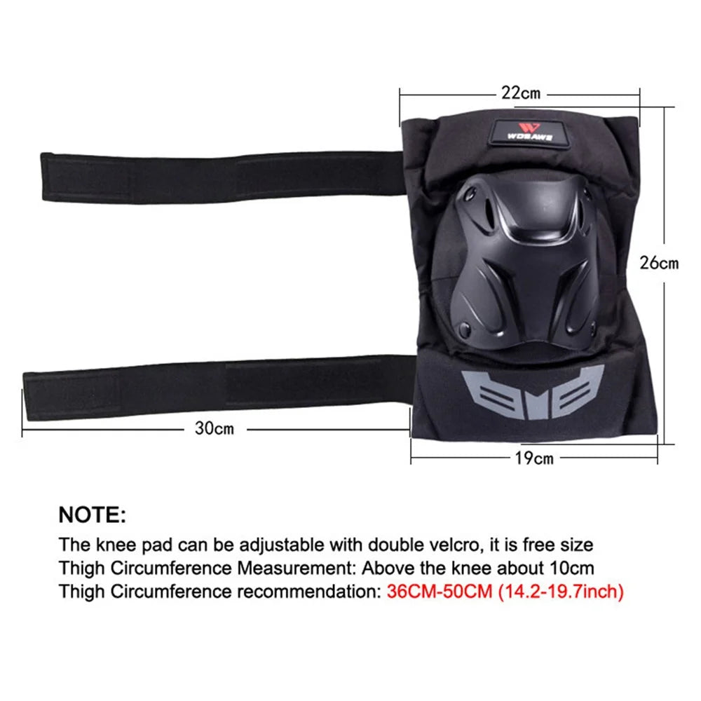 WOSAWE BC355+BC335 2 Pairs Motocross Knee Pads + Elbow Braces Motorcycle Racing MTB Elbow and Knee Protector - 5