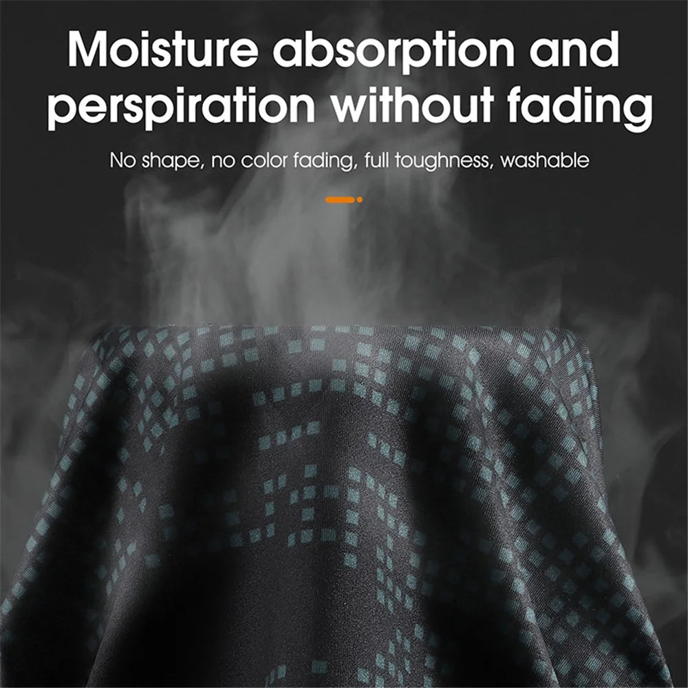 WEST BIKING YP0201323 Outdoor Sports Cycling UV Protection Elastic Ice Silk Neck Gaiter Drawstring Face Cover - Black/Grey - 5