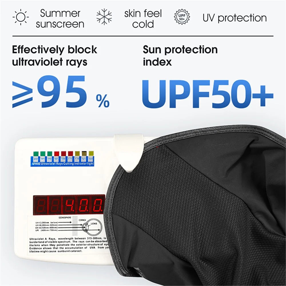 WEST BIKING YP0201316 Outdoor Cycling Fishing Ice Silk Balaclava Breathable Mesh Face Cover Sun Protection Elastic Neck Gaiter Scarf - Black - 3