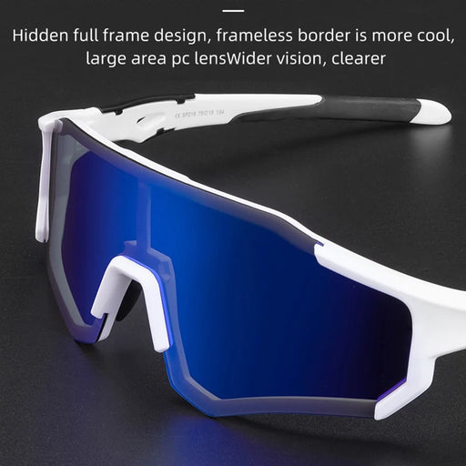 ROCKBROS Anti-fog Goggles Polarized Photochromic Glasses with Myopia Frame for Man and Women - White - 2