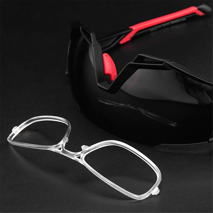 ROCKBROS Anti-fog Goggles Polarized Photochromic Glasses with Myopia Frame for Man and Women - White - 3